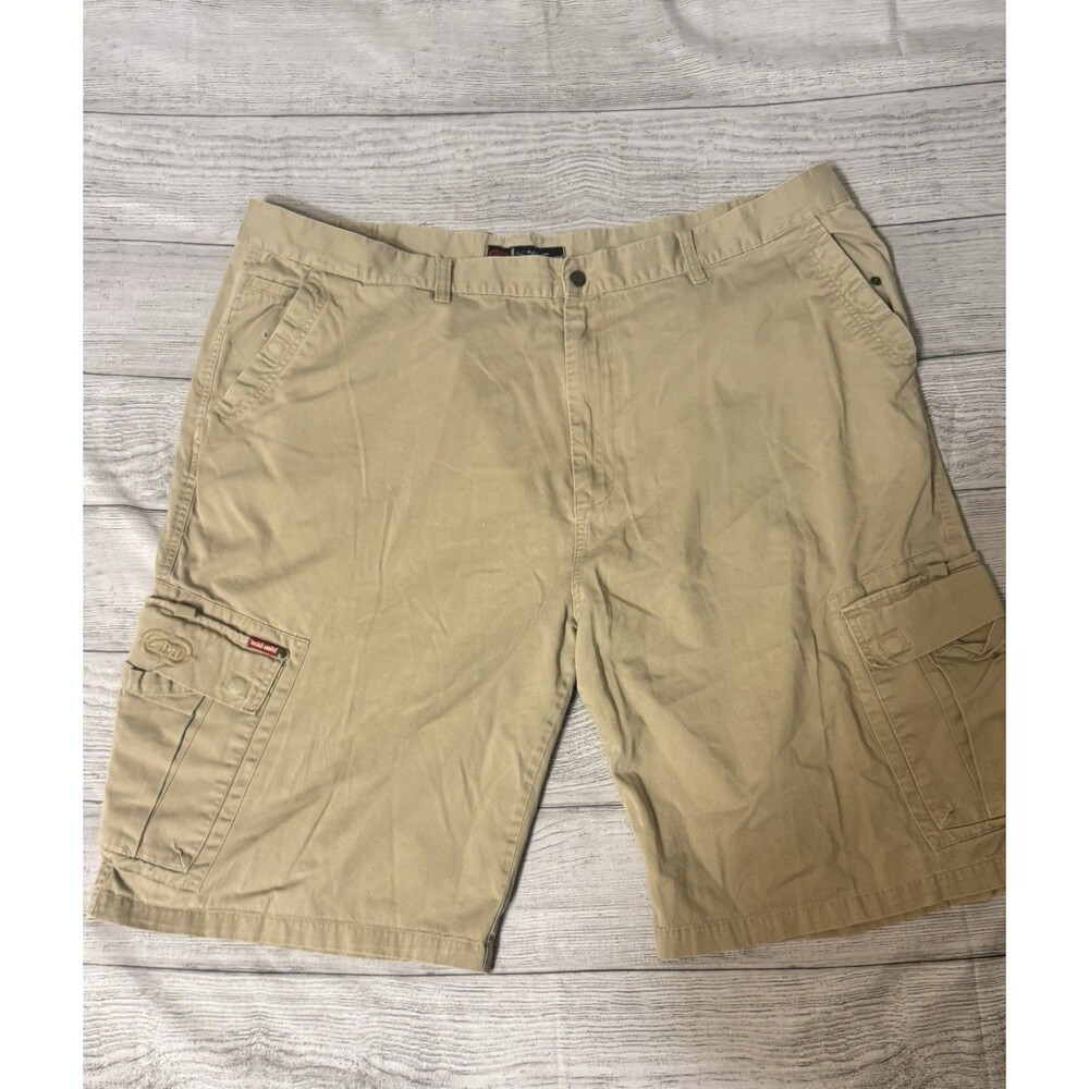 Ecko Unltd Cargo Shorts Cotton Pockets Button Closure Beige Men's Casual Sz 50